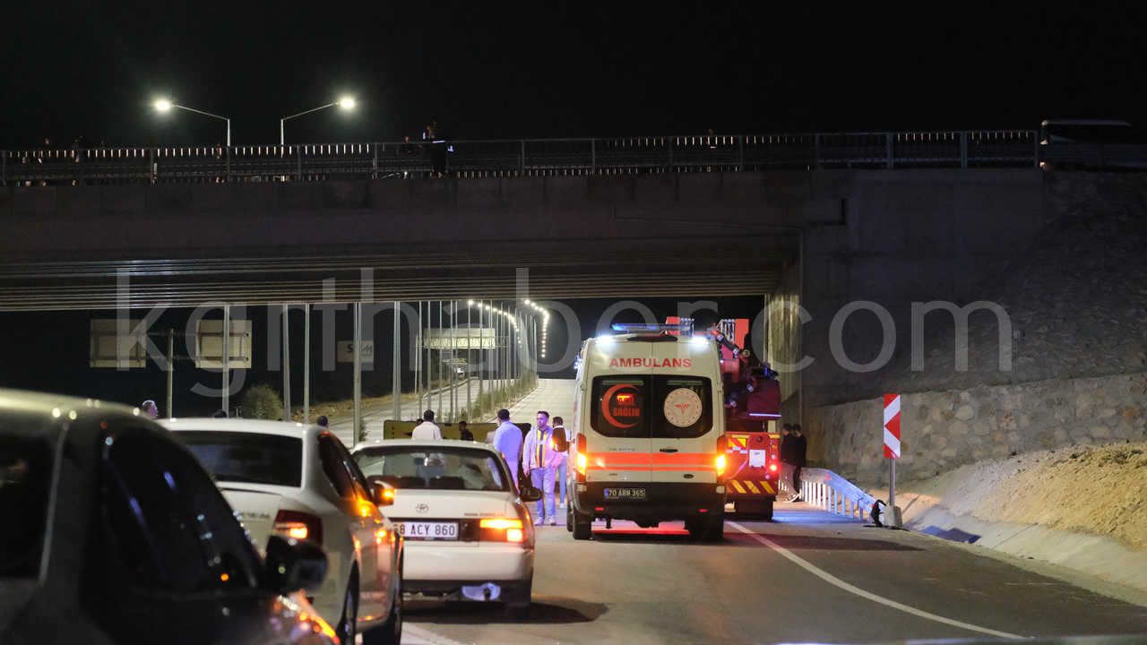 Karamanda Koprude Hareketli Dakikalar Jandarma Son Anda Kurtardi6