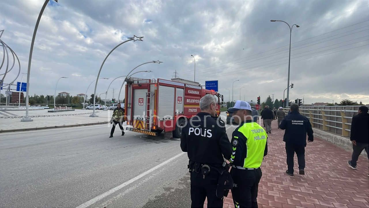 Karamanda Otomobil Ile Kamyonet Carpisti 3 Yarali0