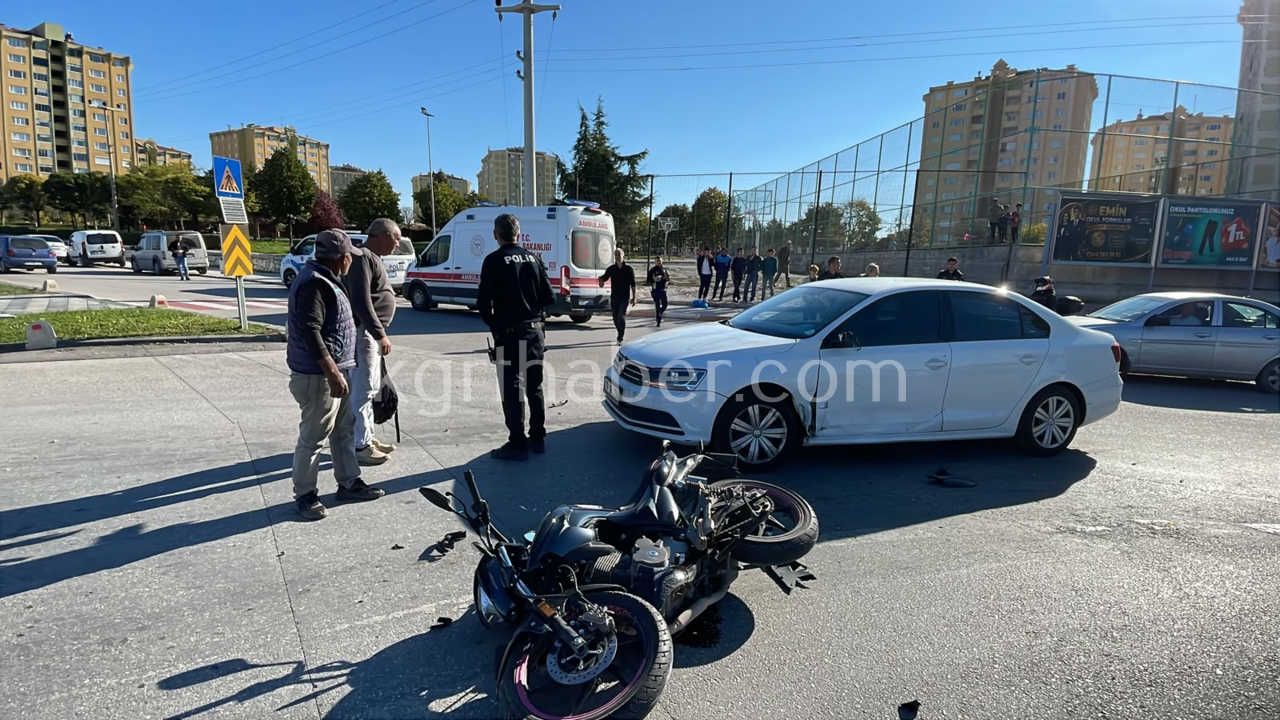 Karamanda Otomobil Ile Motosiklet Carpisti 17 Yasindaki Genc Kiz Yarali0