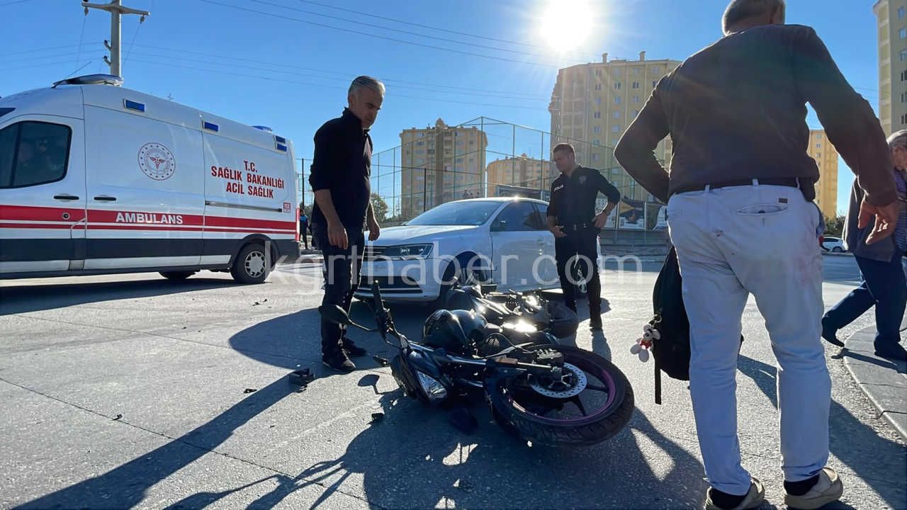 Karamanda Otomobil Ile Motosiklet Carpisti 17 Yasindaki Genc Kiz Yarali2