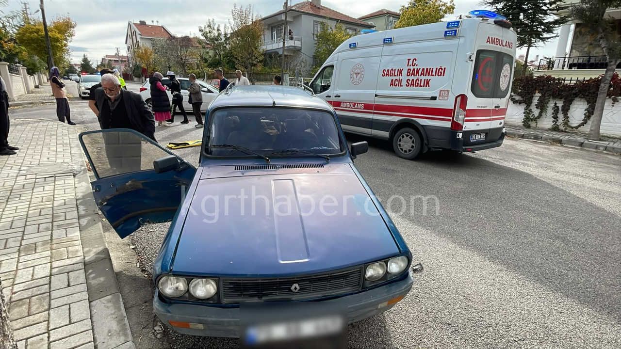 Karamanda Otomobiller Kavsakta Carpisti Yasli Kadin Yarali3
