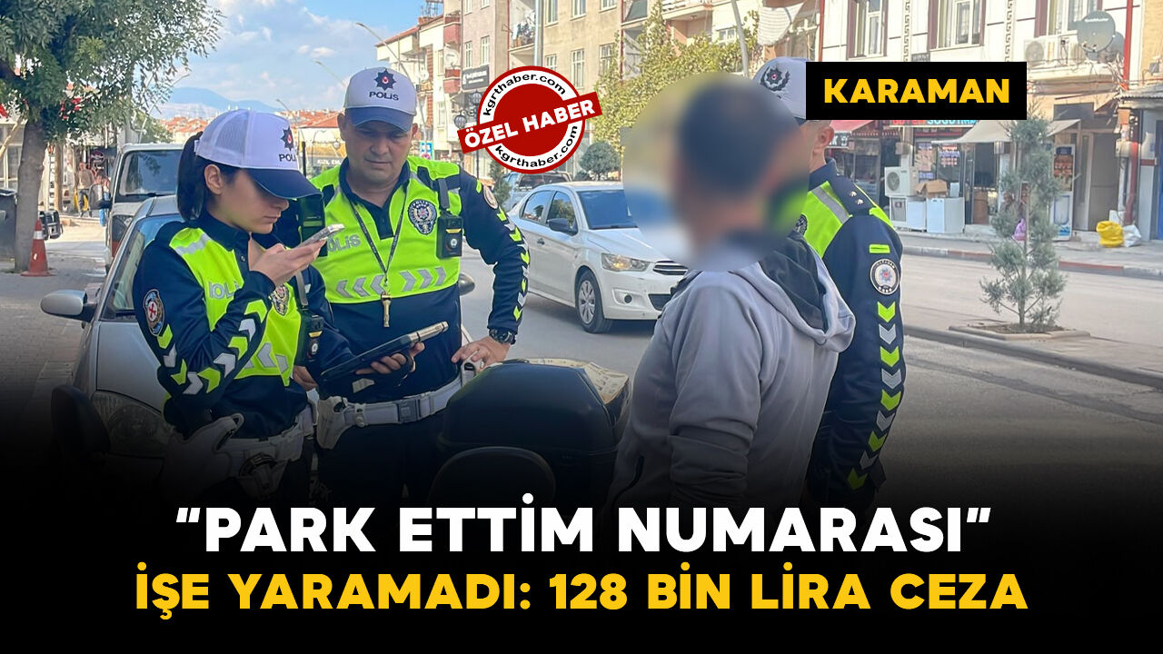 Karaman'da polisin dikkatinden kaçmadı: Elektrikli bisiklet sürücüsüne 128 bin 500 lira ceza