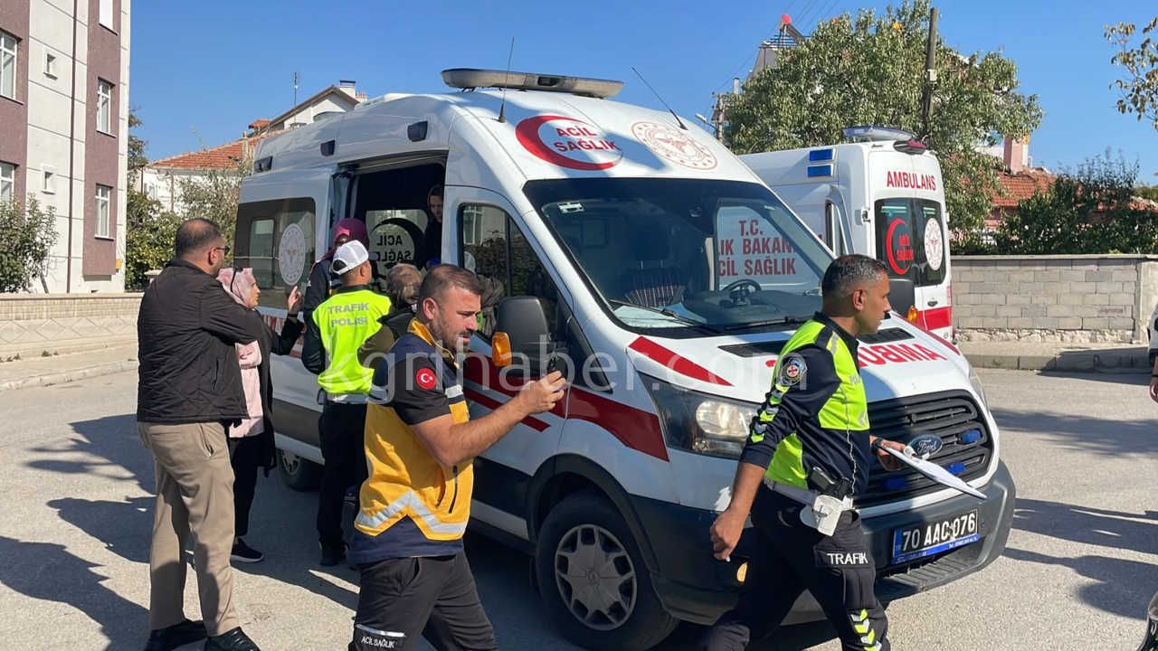 Karamanda Sikismali Trafik Kazasi 3 Yarali10