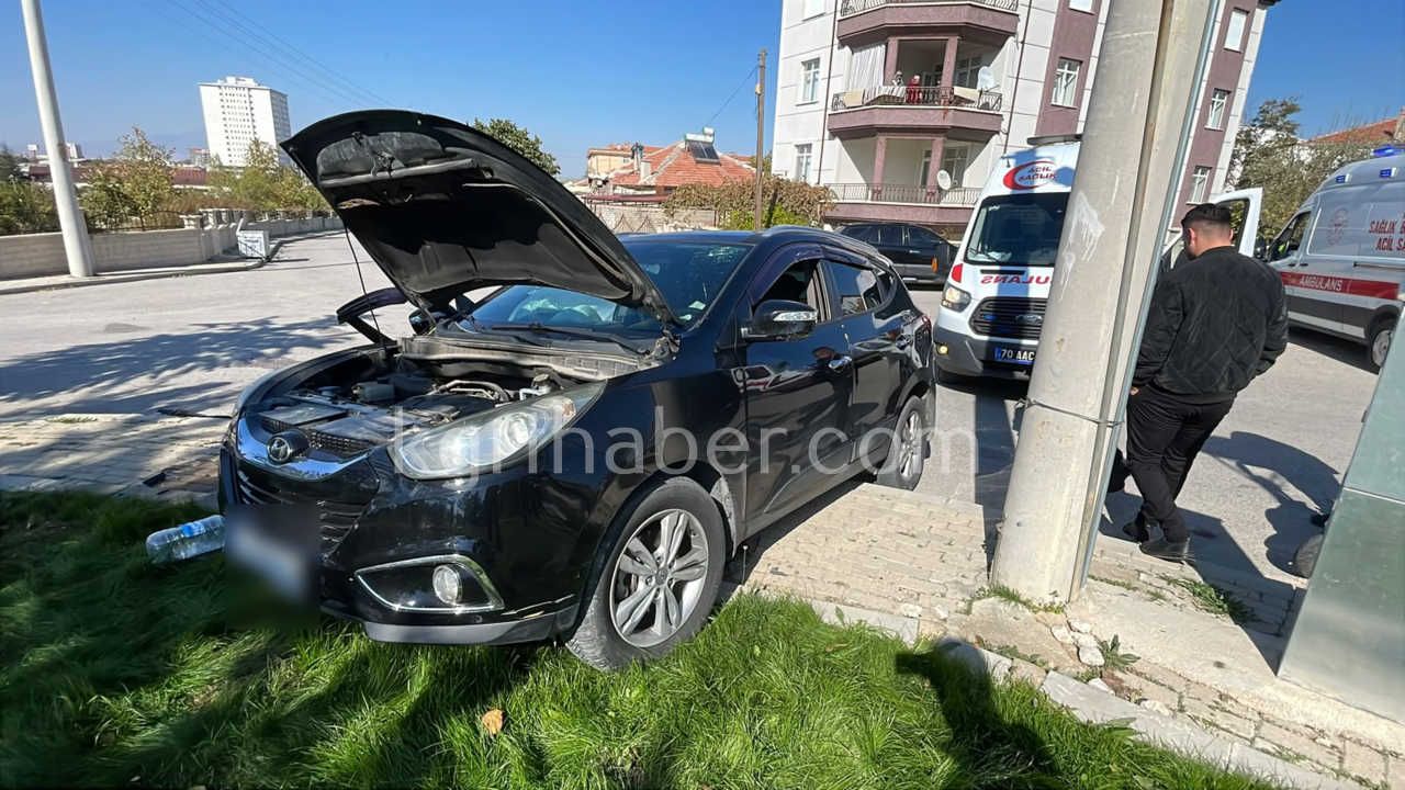 Karamanda Sikismali Trafik Kazasi 3 Yarali12