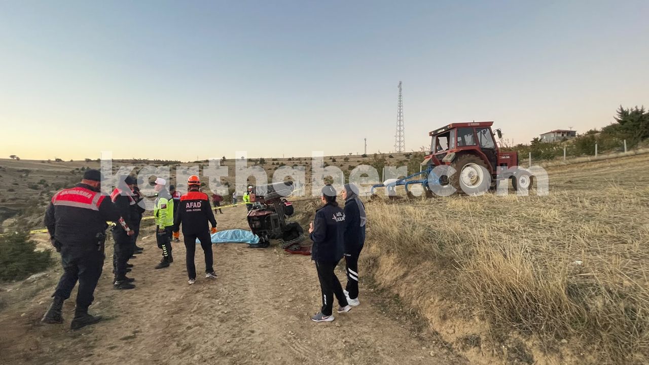 Karamanda Traktorun Altinda Kalan Surucu Hayatini Kaybetti3