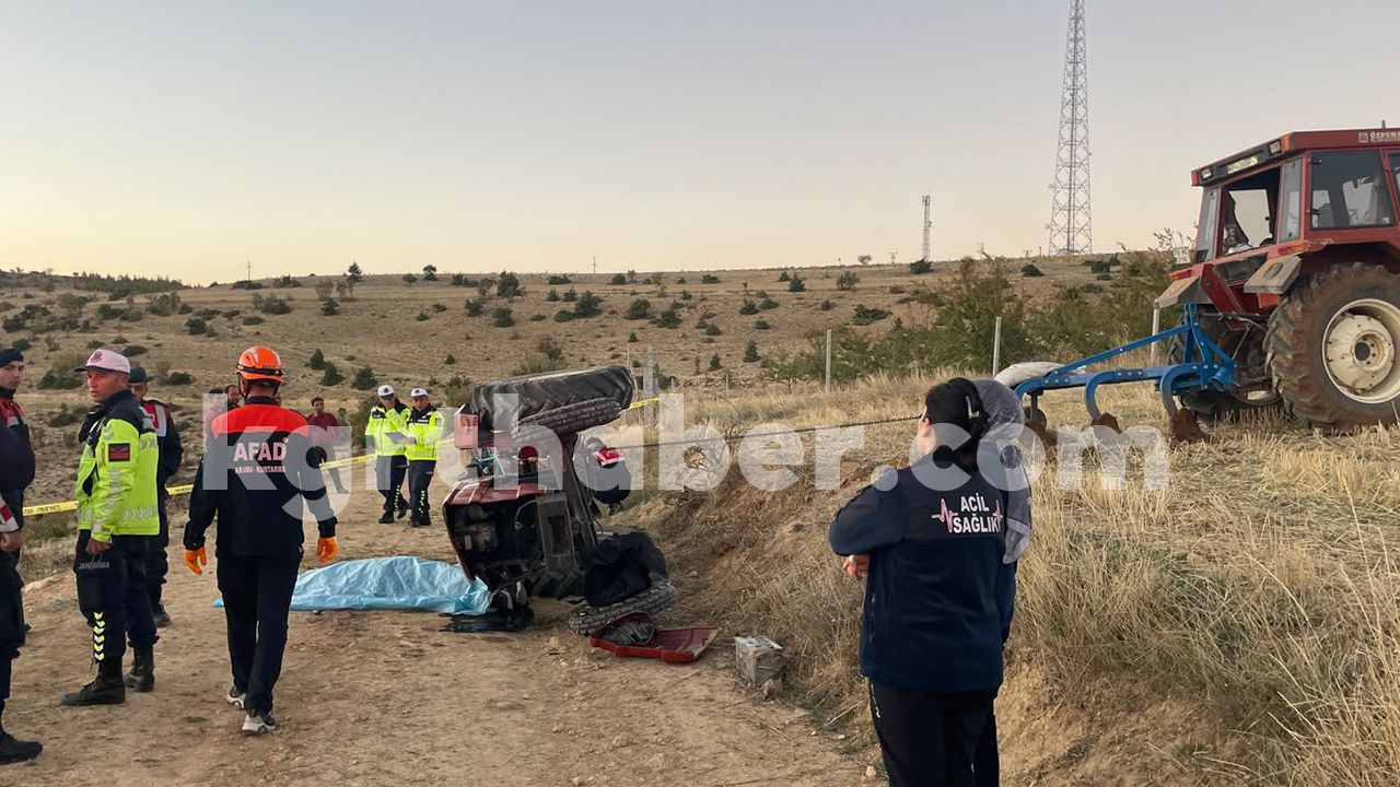 Karamanda Traktorun Altinda Kalan Surucu Hayatini Kaybetti4