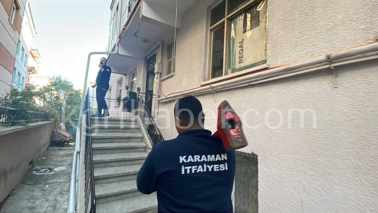 Karamanda Tum Ekipler Harekete Gecti Kapiyi Kirarak Iceri Girdiler2