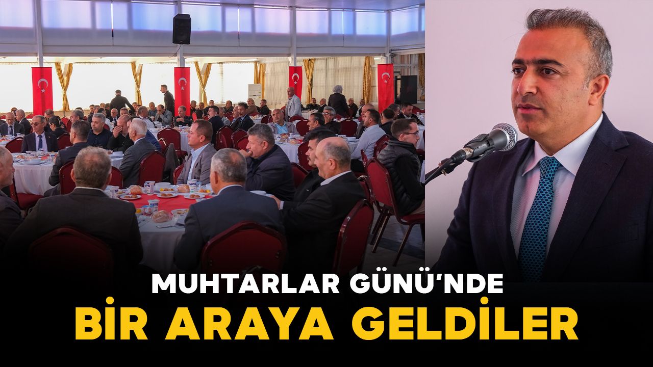 Karaman'da Vali Hayrettin Çiçek, Muhtarlar Günü dolayısıyla muhtarlarla buluştu