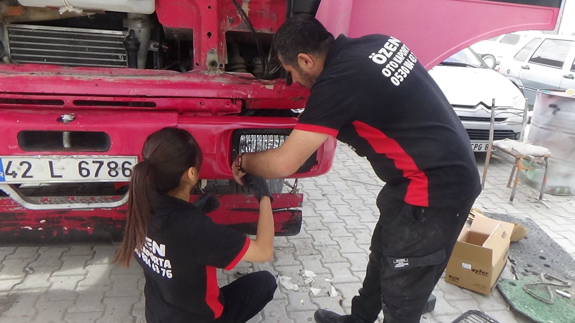 Konyada Babasinin Izinden Gitti Agir Vasita Kaportacisi Oldu (2)