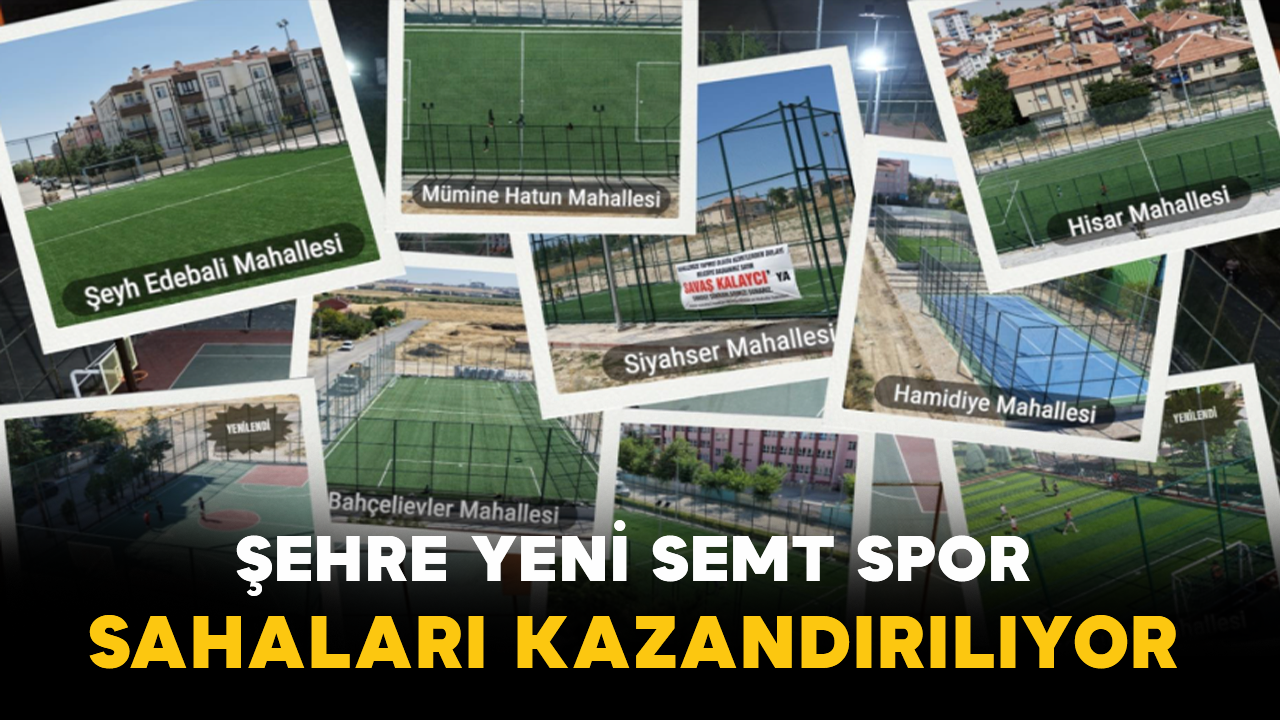Şehre Yeni Semt Spor Sahaları Kazandırılıyor
