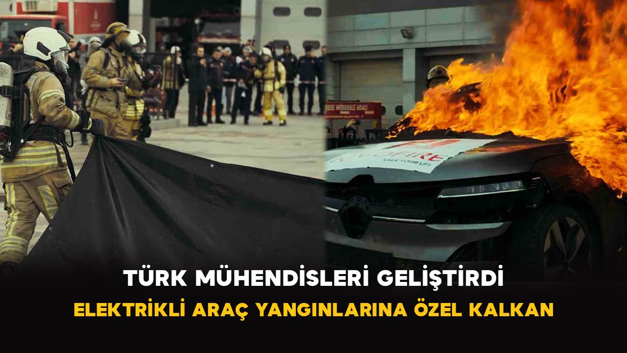 Türk mühendisleri geliştirdi: Elektrikli araç yangınlarına özel kalkan